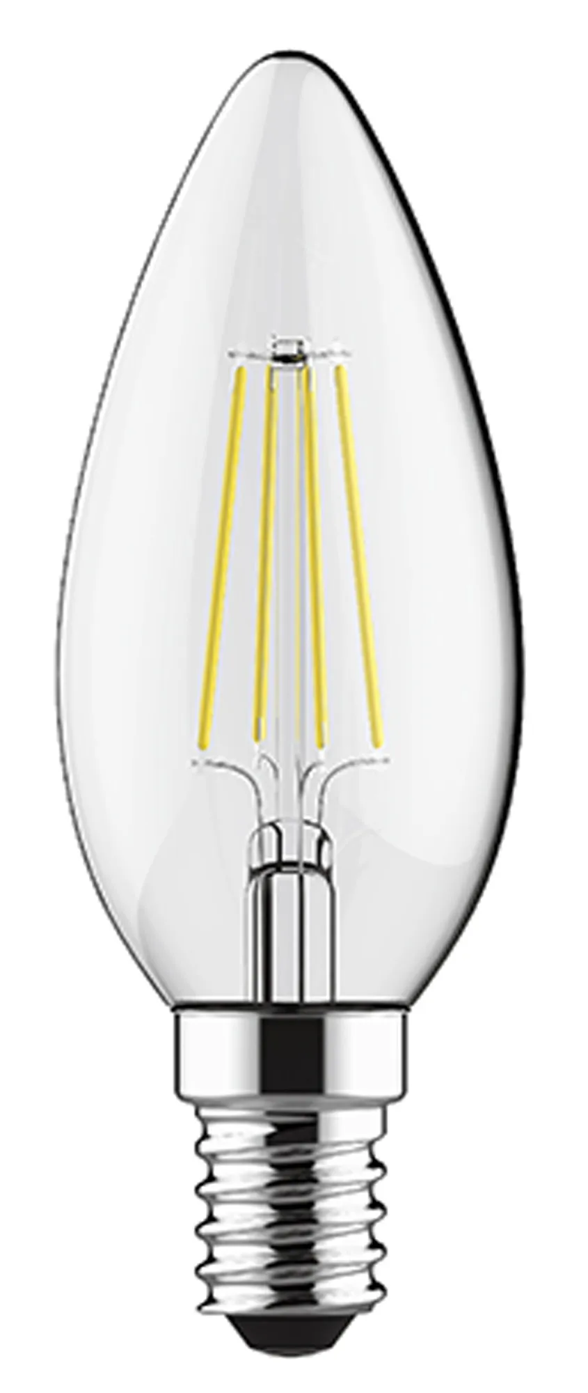 763411133  Value Classic LED Candle E14 4W 2700K 470lm